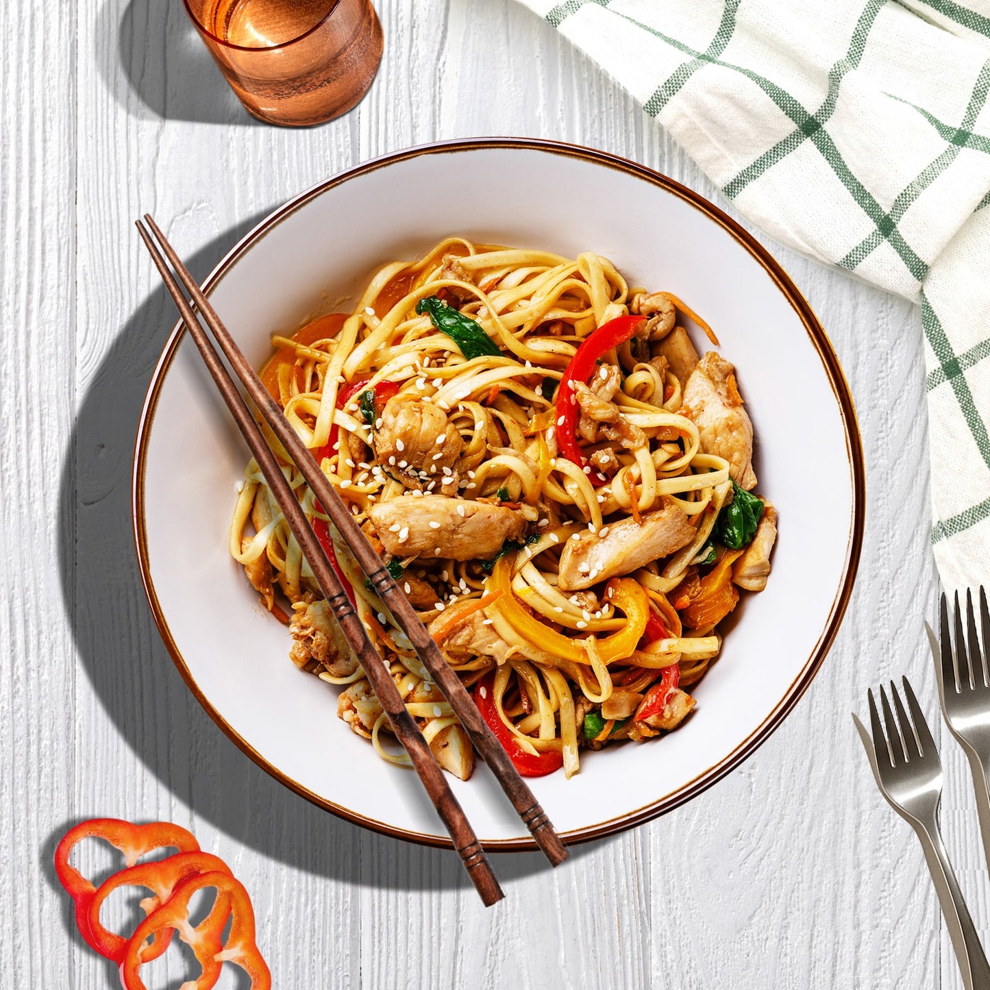 Chicken Udon Noodles