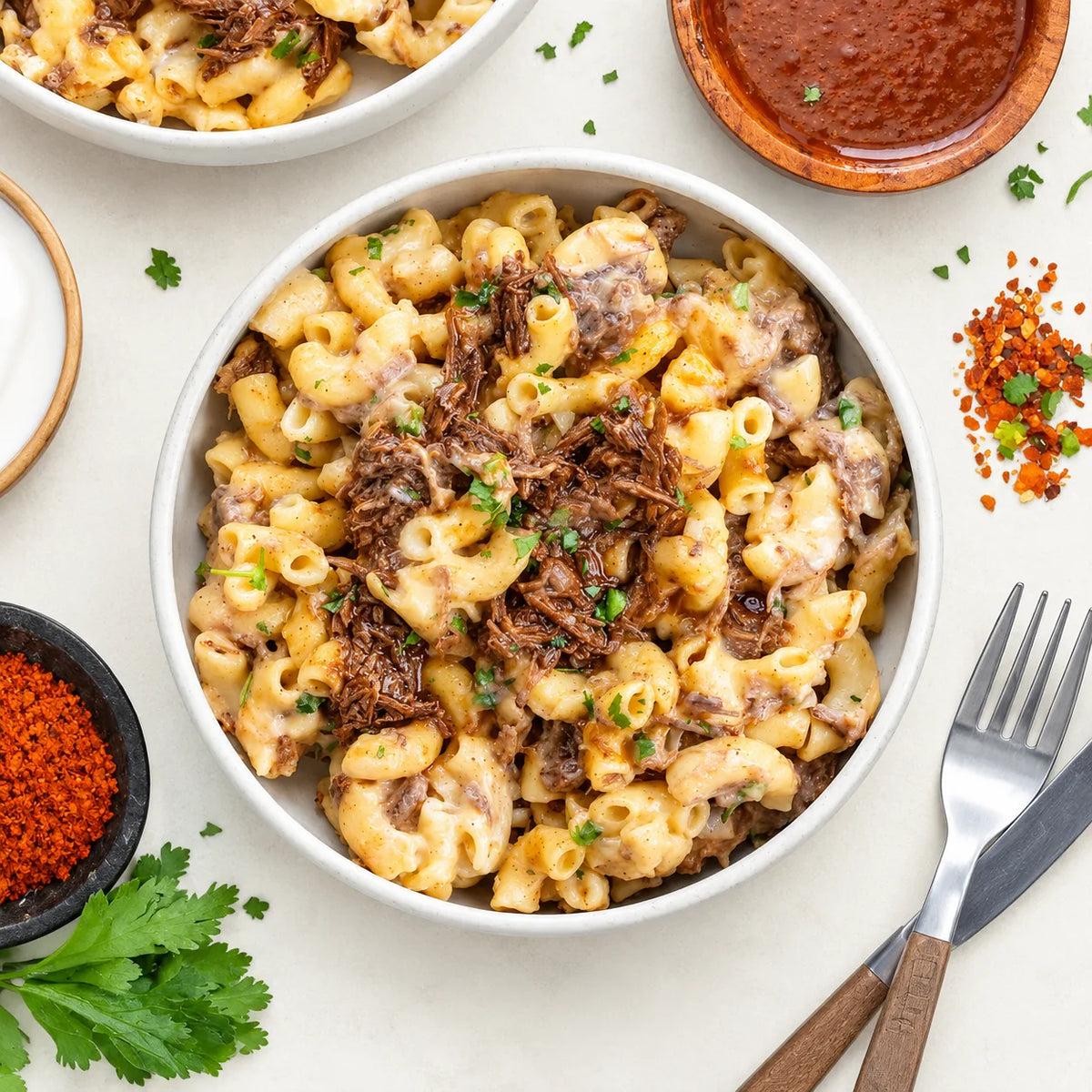 BBQ Beef Mac & Cheese