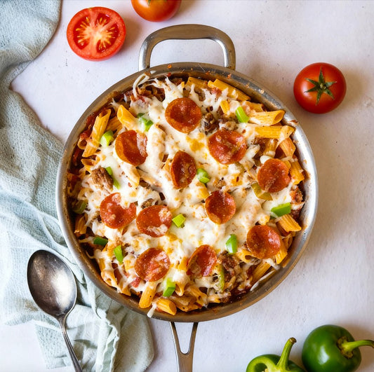 Pizza Pasta Bake for Meat Lovers